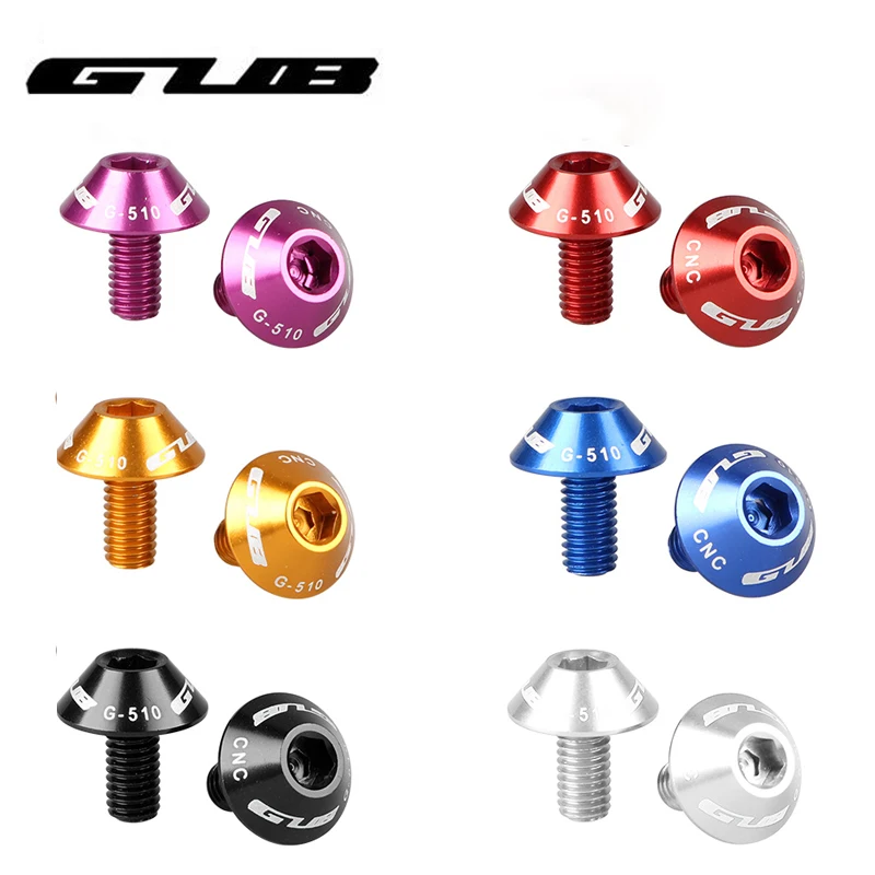 2 x Alloy Water Bottle Cage Bolt 5 x 12mm Screws for Mountain Bike Bicycle