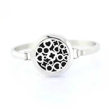 

2017 Newest Stainless Steel Screw Twist Essential Oils Aromatherapy Perfume Diffuser Locket Bracelets for Women Fashion Jewelry