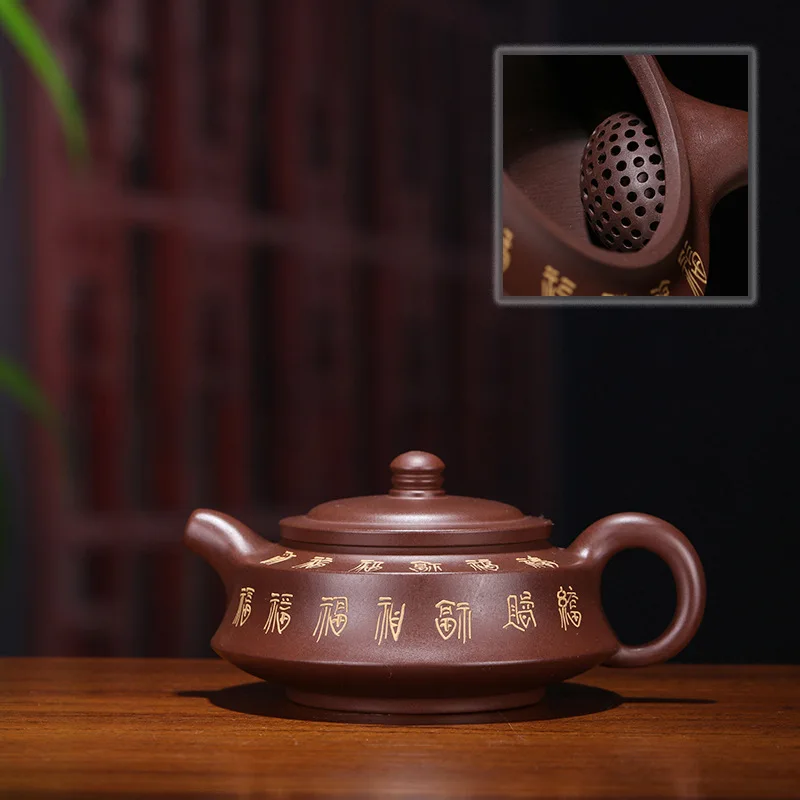 

Ore Purple Ink For Imprinting Of Seals Famous Manual Good Luck And Long Life Kettle Factory Direct Gift Customized Wholesale