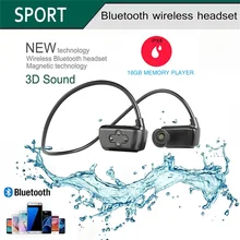 Bluetooth водонепроницаемый mp3-плеер наушники для подводного спорта bluetooth с записью 16G bluetooth для плавания