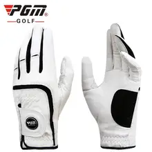 2 шт./партия, Оригинальные кожаные перчатки для гольфа, мужские Нескользящие и воздухопроницаемые износостойкие перчатки для гольфа из овчины с маркером