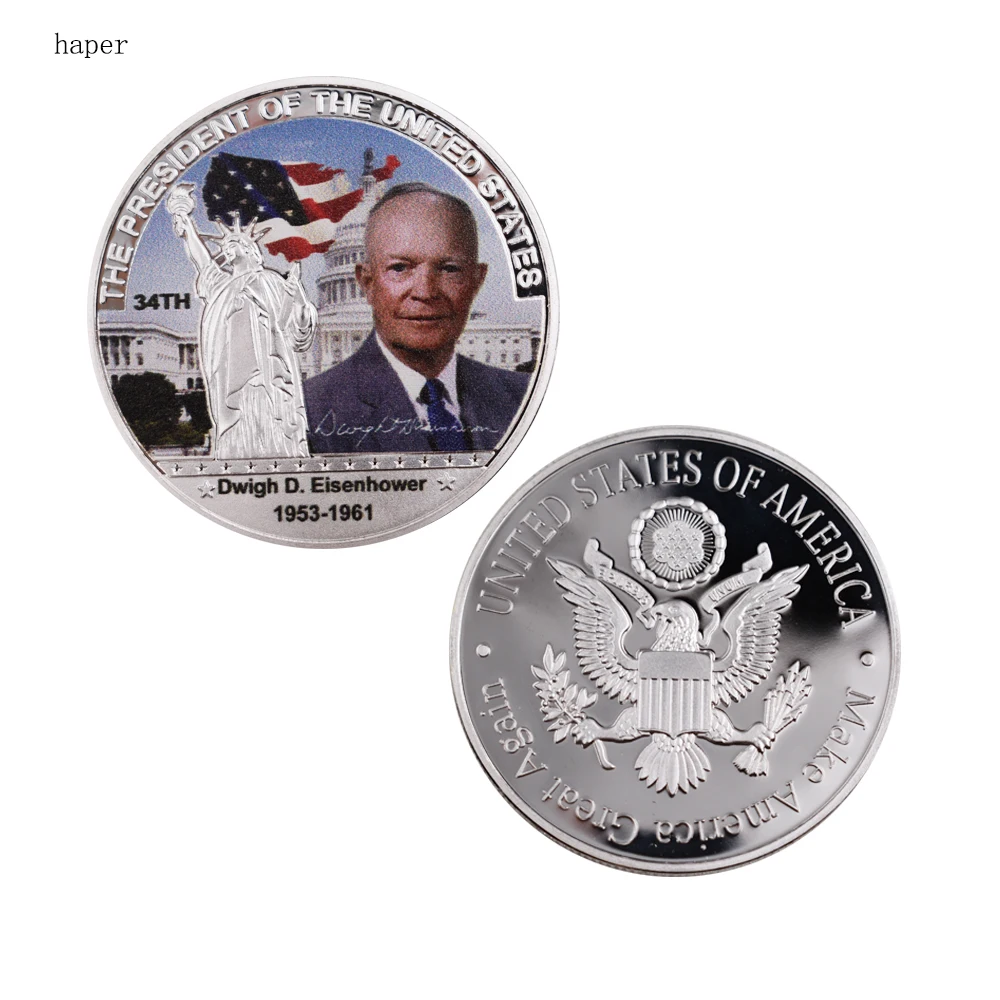 Holiday Souvenir Gifts 999.9 Silver Coin Dwigh D