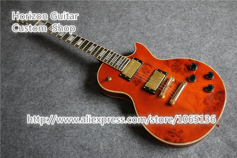 Professional Customed OEM Custom Electric Guitar Dead Wood Top Ebony