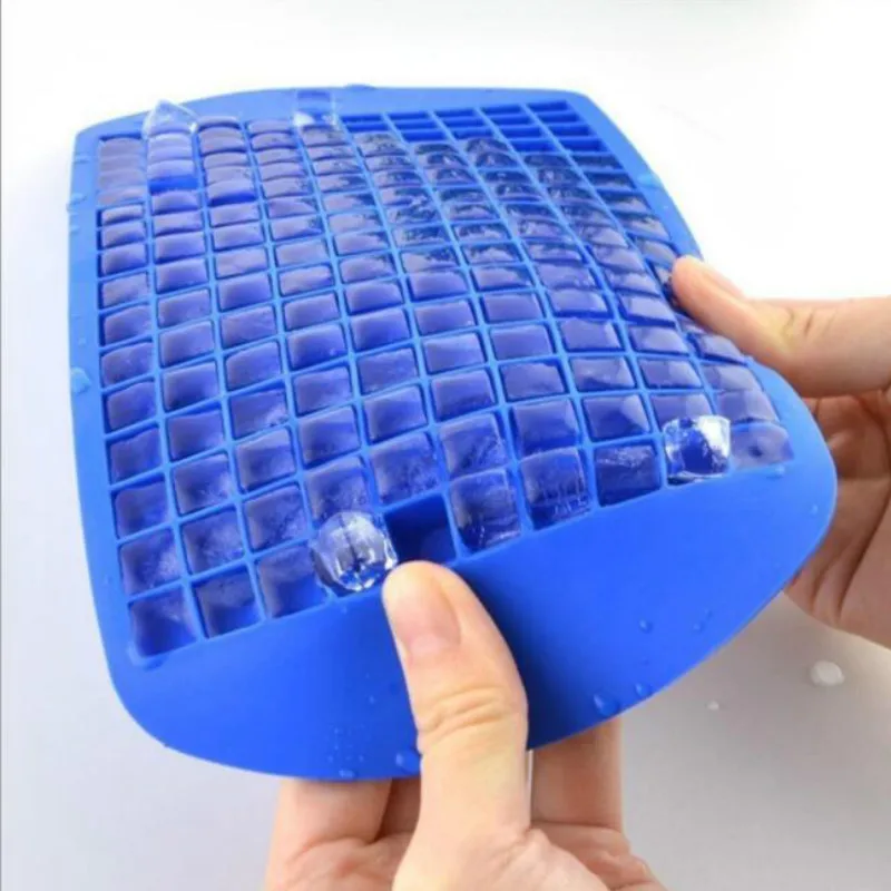 

160 Ice Cubes Mini Cube 160 Ice Grids 1cm Mini Pudding Silicone Tray Mold Tool Silicone Ice Cube Bar Accessories 24*12*1.2cm