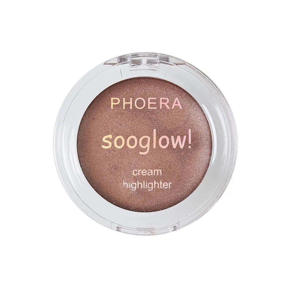 

PHOERA New Women's Fashion Top Brand Highlighter Make Up Shimmer Cream Face Highlight Eyeshadow Glow Bronzer Highlights 5.3