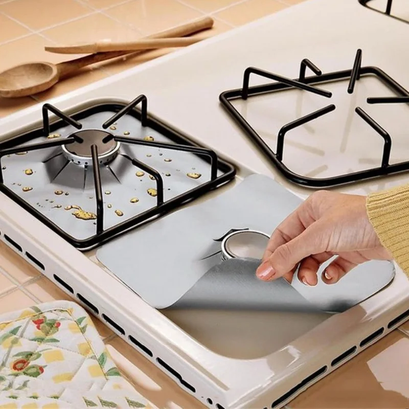 

Hoomall 2PCS/Set Reusable Gas Stove Burner Cover Protecter Liner Mat Fire Injuries Protection Trivets Kitchen Specialty Tools
