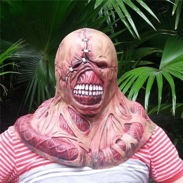 Nemesis Mask Rubber Virus Vallain Scary Halloween Party Costume Dress up Gifts - 4