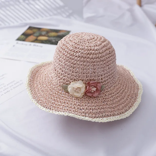 flower bucket hat with string