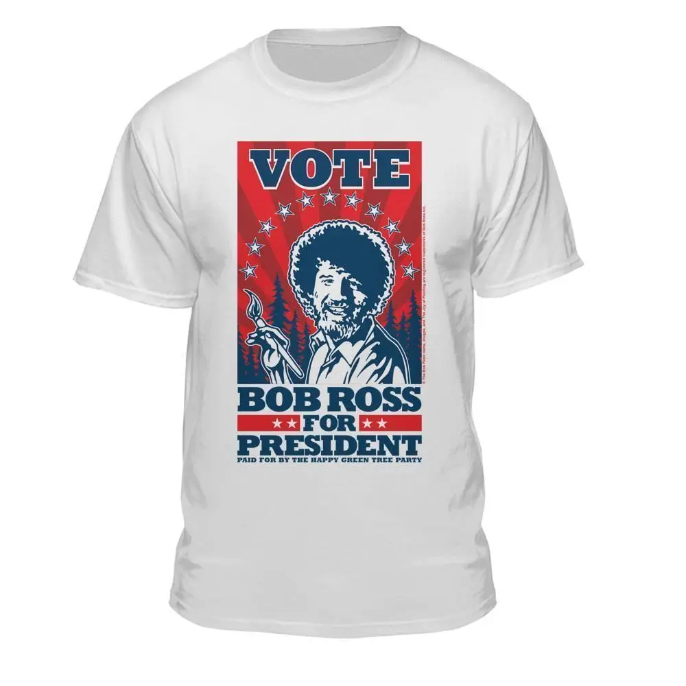 

Bob Ross Vote For President Official Licensed T-shirt harajuku Summer 2019 tshirt Cool xxxtentacion tshirt Brand shirts jeans