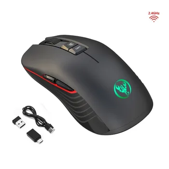 

ZERODATE HXSJ T30 Rechargeable Backlit USB Wired Notebook Desktop Mouse ,Ajustable 3600DPI Colorful Light Gaming Mouse