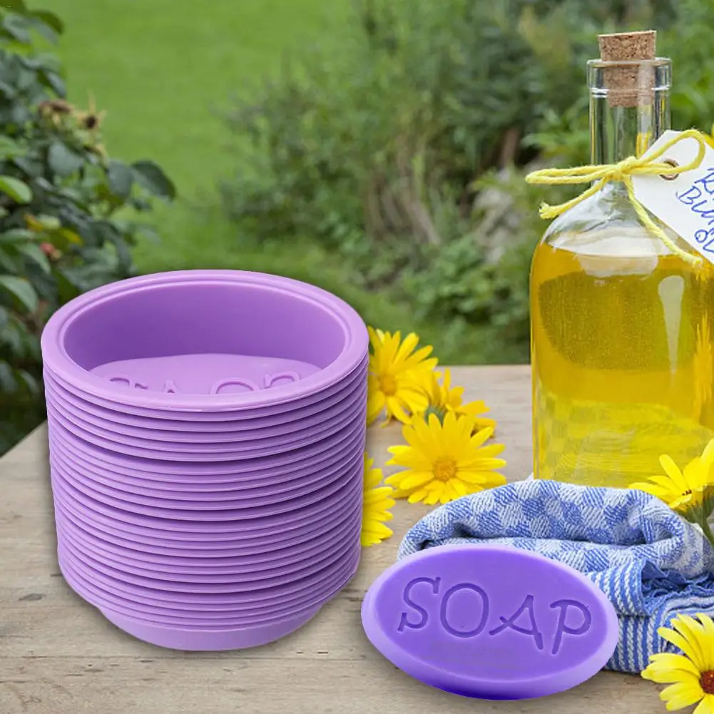 25pcs/bag Soap Mold Silicone Hand Made Soap Molds Cake Chocolate Mold DIY Candle Making Ice Cube Tray