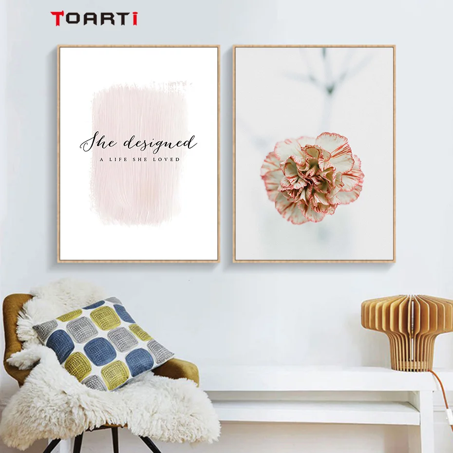 flower Carnation  pink home living room decoration (5)