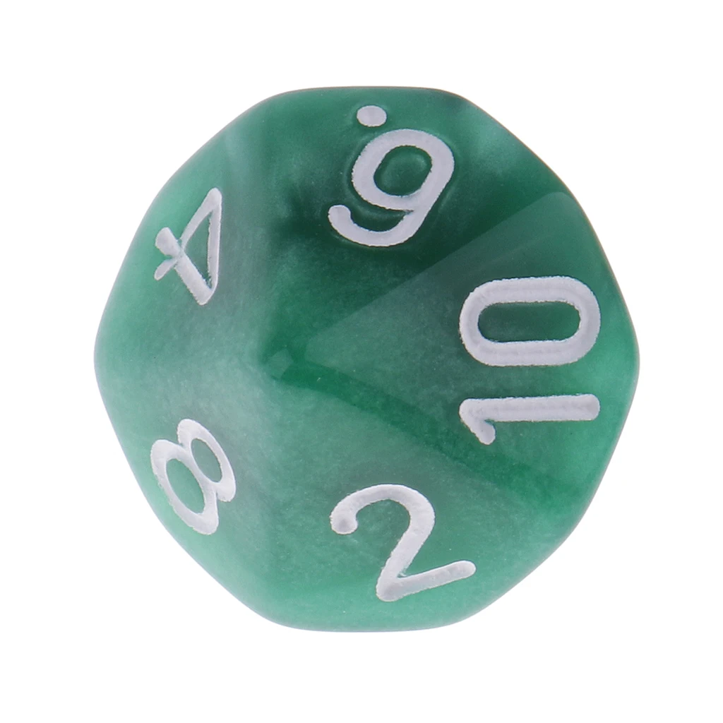 50 Pieces Plastic 10-sided Dices D10 Set for Party Pub Casino Board Game Accessory Board Game Dices Toys Digital Dices Set