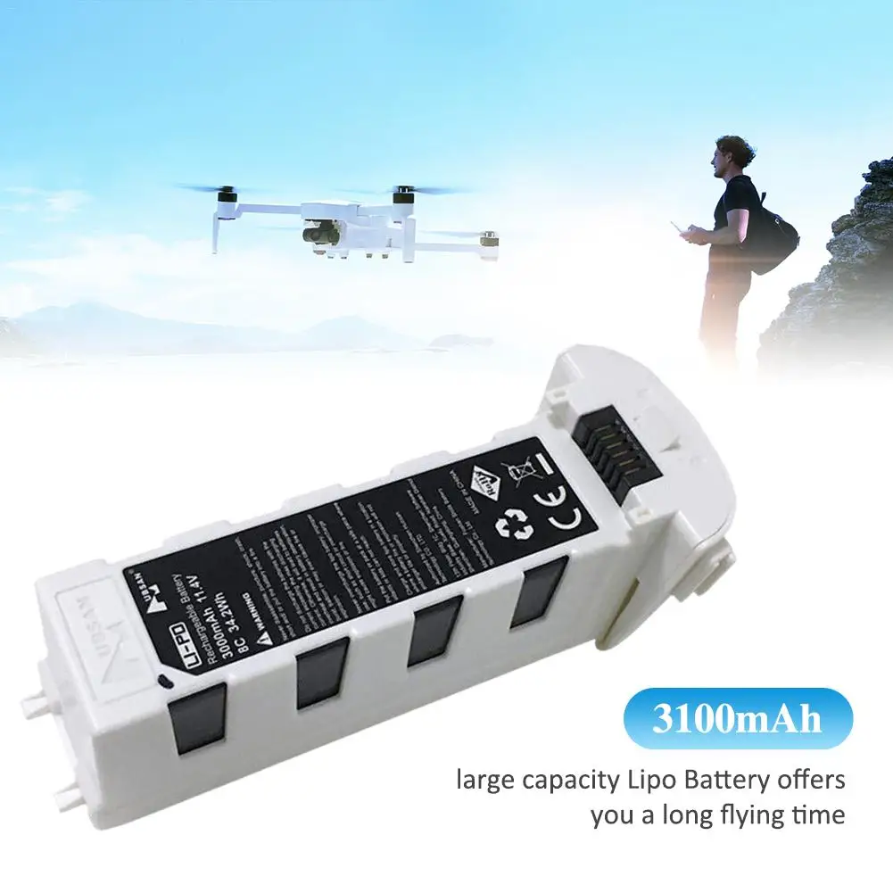 

RC Drone Quadcopter Spare Parts 11.4V 3100mAh Intelligent Flight Battery For RC FPV Racing Camera Drone