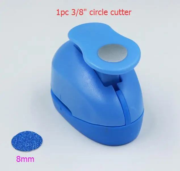 Геометрические формы ремесло удар детей ручной DIY Дырокол скрапбук формирователь Геометрическая бумага/eva пенопластовый перфоратор 1 шт - Цвет: 1pc 8mm circle