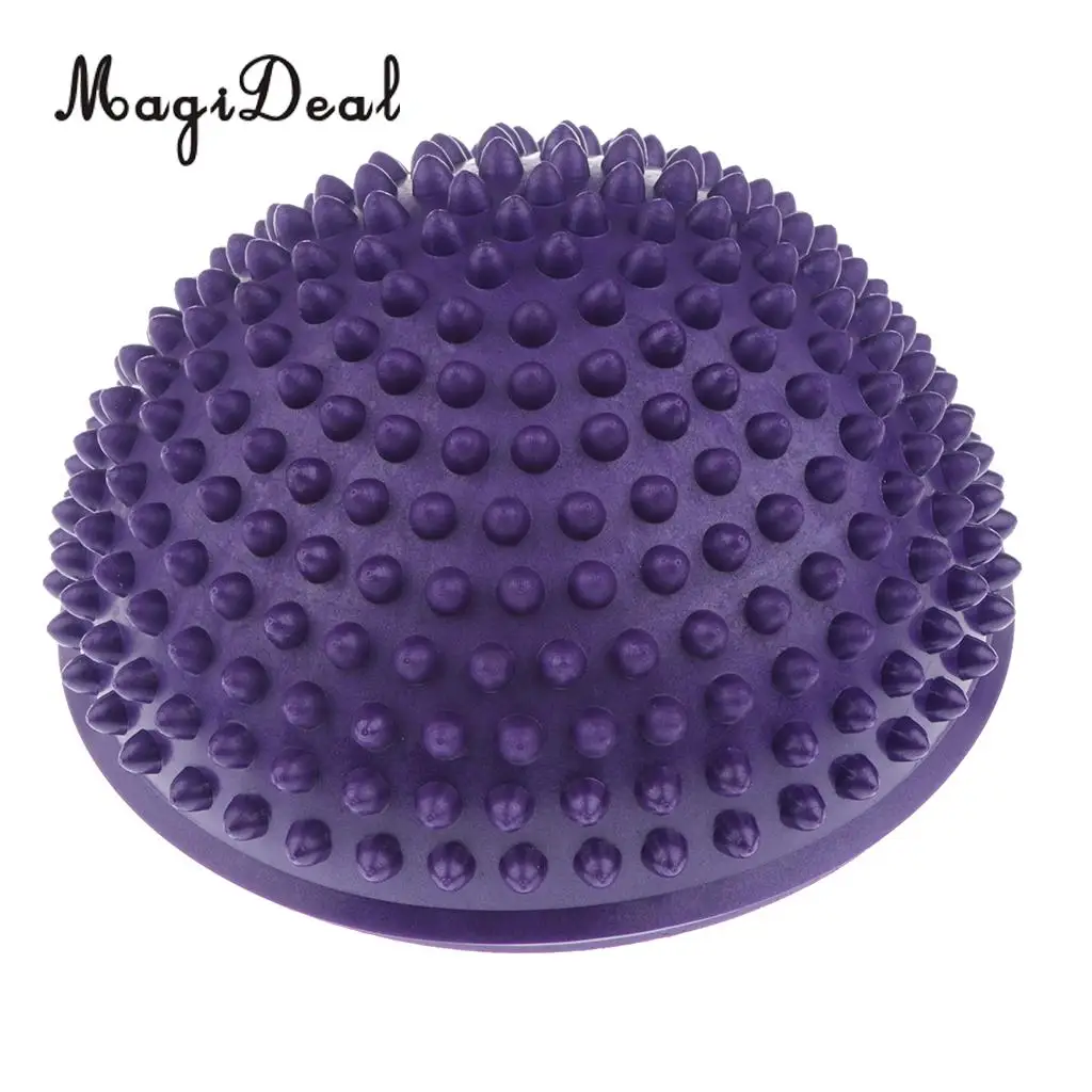 6 Pieces Hedgehog Styled Balance Pod Half Ball Physical Fitness Exercise Balance Trainner for Kids Adults Outdoor Sport Toys