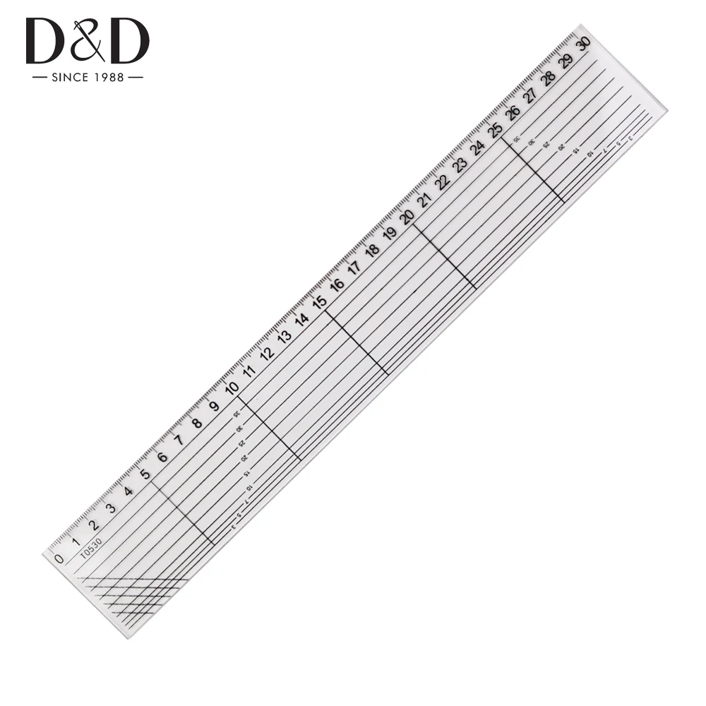 

D&D 1pc 30CM Sewing Patchwork Ruler Material Transparent Handmade DIY Quilting Tools