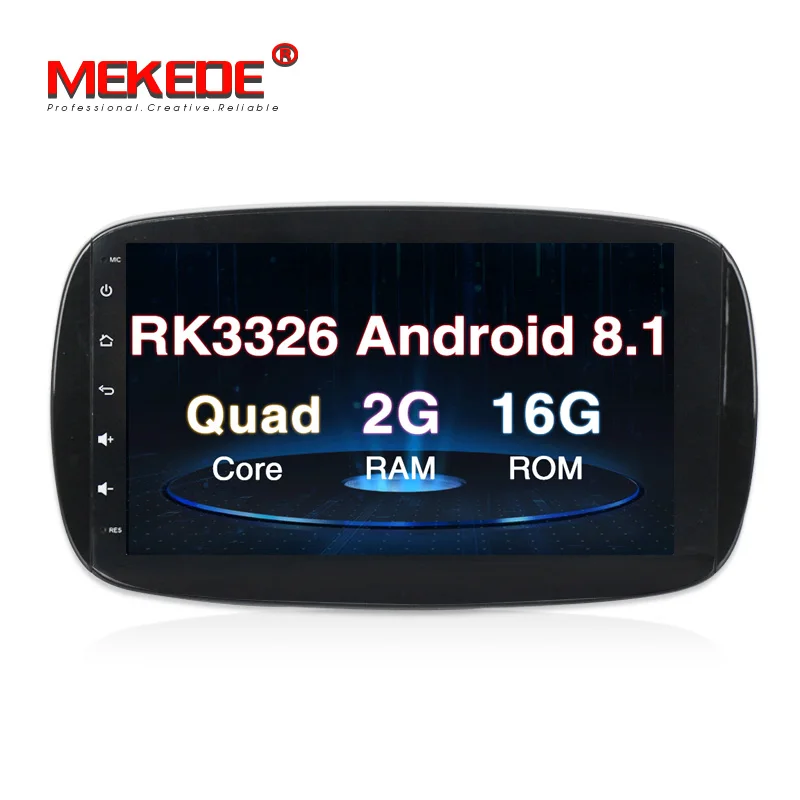 

MEKEDE Android 8.1 9''full touch screen Car DVD radio Player For Benz SMART 2016- Quad Core 2G RAM GPS Navigation FM WIFI USB