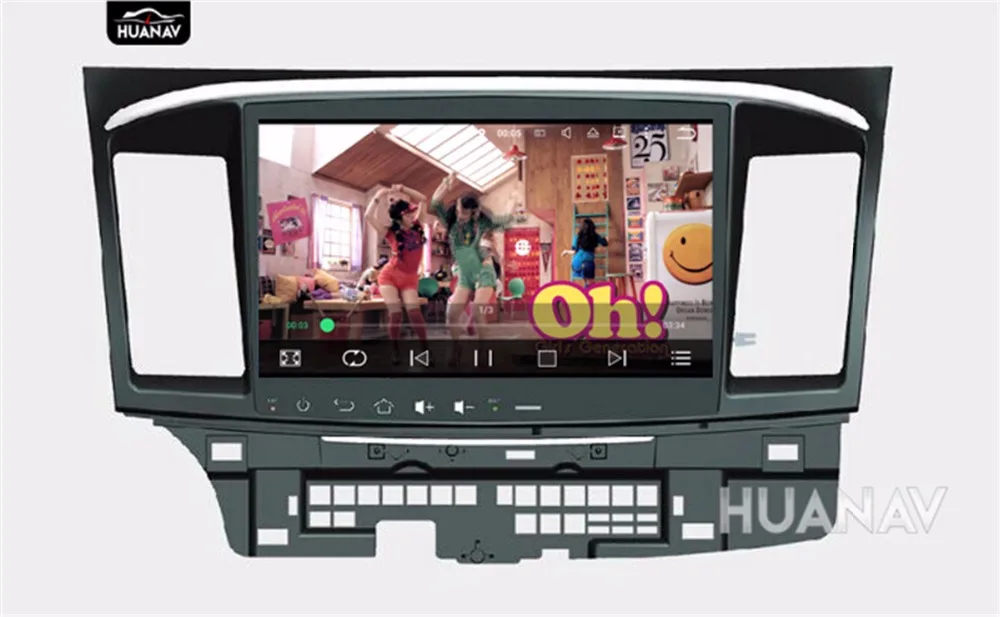 Best 10.1" Big screen quad-core Android7.1 Car CD DVD player GPS navigation for Mitsubishi Lancer Lancer X Galant Fortis 2007-2012 3