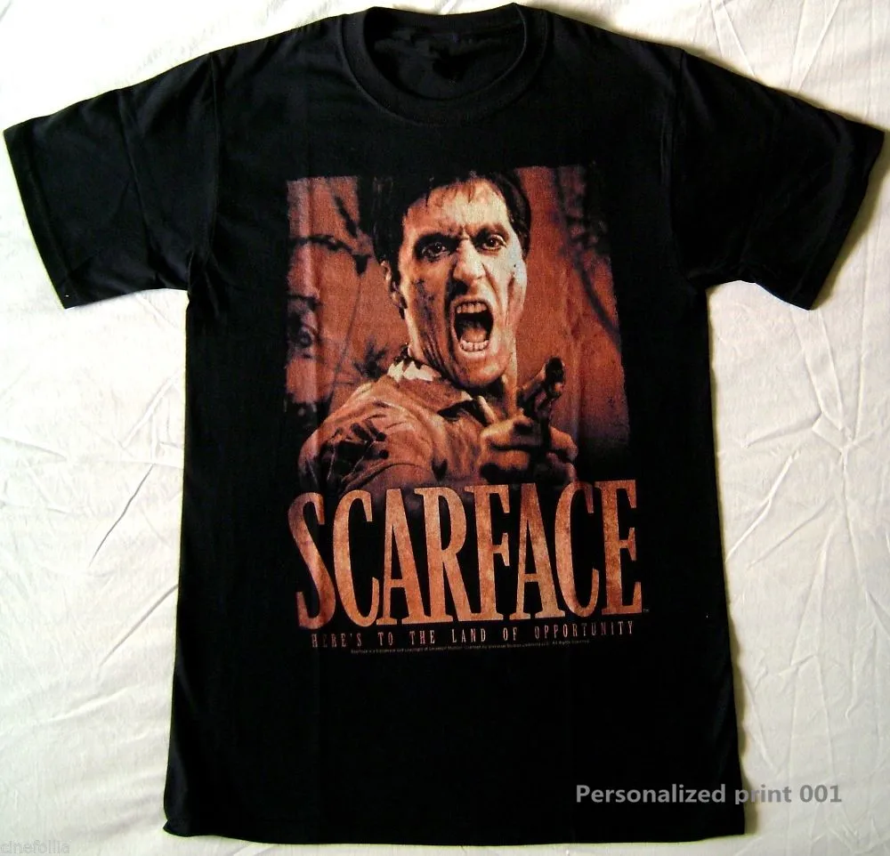 Высокое качество пользовательские футболка scarface Тони Монтана Аль Пачино