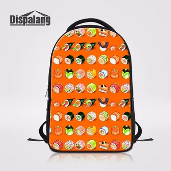 

Dispalang Cartoon Sushi Prints Casual College Students Large Laptop School Bags 17 inch Women Backpacks Computer Bag Knapsack