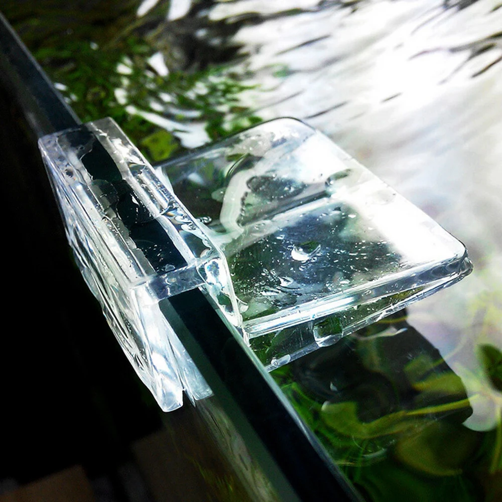 4 шт. прозрачные цветные акриловые зажимы для крышки аквариума, зажимы для стеклянной крышки, держатели для аквариума
