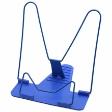 1 шт Портативная Складная регулируемая подставка для книг подставка для чтения книг подставка для документов подставка для чтения полка для книг для чтения(синий