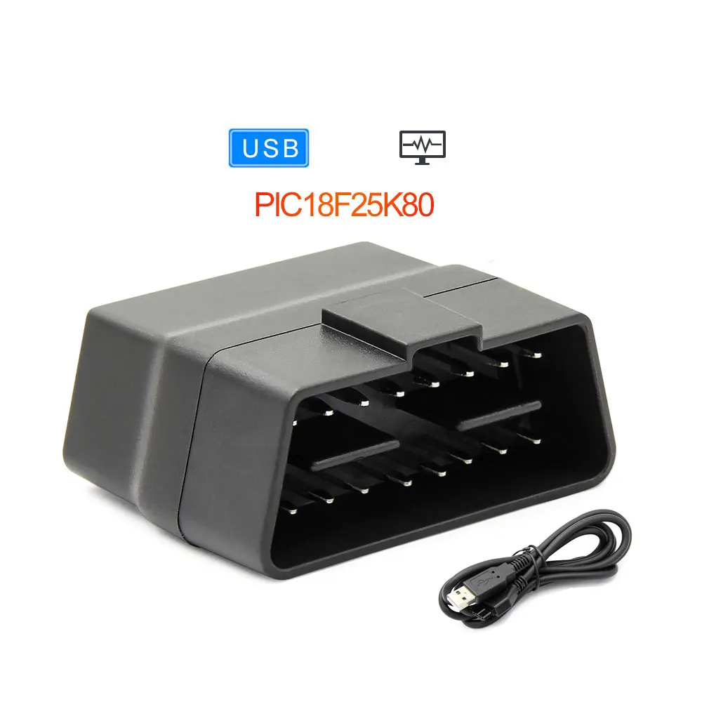 ELM 327 V1.5 USB OBD OBD2 сканер PIC18F25K80 obd 2 CAN-BUS сканер неисправностей автомобиля Поддержка J1850 ELM327 диагностики автомобиля - Цвет: USB MINI