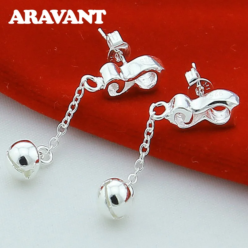 

New Arrival 925 Silver Jewelry Bell Stud Earrings For Women Fashion Jewelry