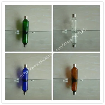 

50ml shiny clear/green/brown/blue glass bottle with shiny silver aluminum screw cap,essential oil bottle.