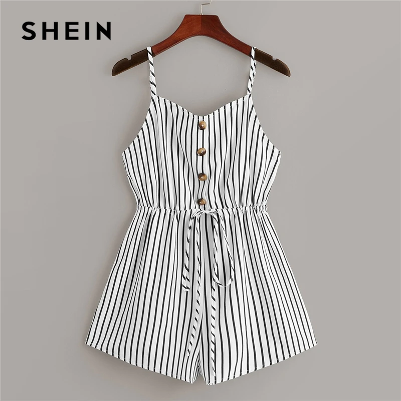 shein striped jumpsuit
