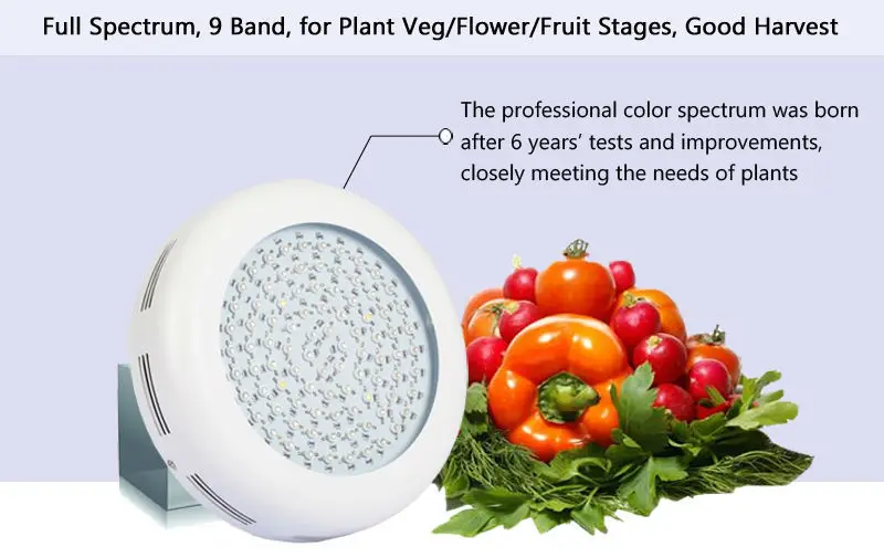 270 W полный спектр НЛО светодиодный завода светать с высокой эффективностью 9 Band Крытый тепличная лампа для гидропоники растет и цветок