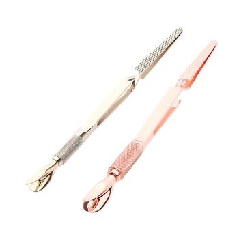 

2pcs Nail Art Tweezers Professional Nail Shaping Tweezers Tools Curve Nail Shaping Tweezers Clip for Rhinestones Diamond Gem