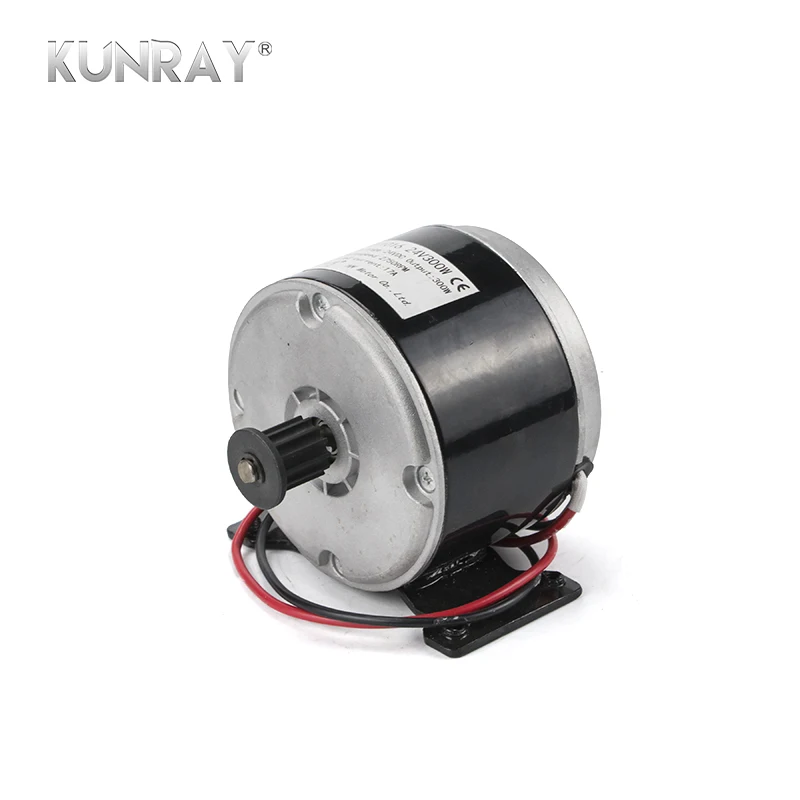 Clearance 8 Inch Electric Scooter Bike Conversion Kit 24V300W DC Motor Kit For 8" Wheel Electric Bicycle Ebike Engine Kit 535-5M Pulley 5