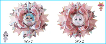 

16 BLESSING Good Girl 4.5" Princess Hair Bow Clip B- Joyful Rhinestone Baby