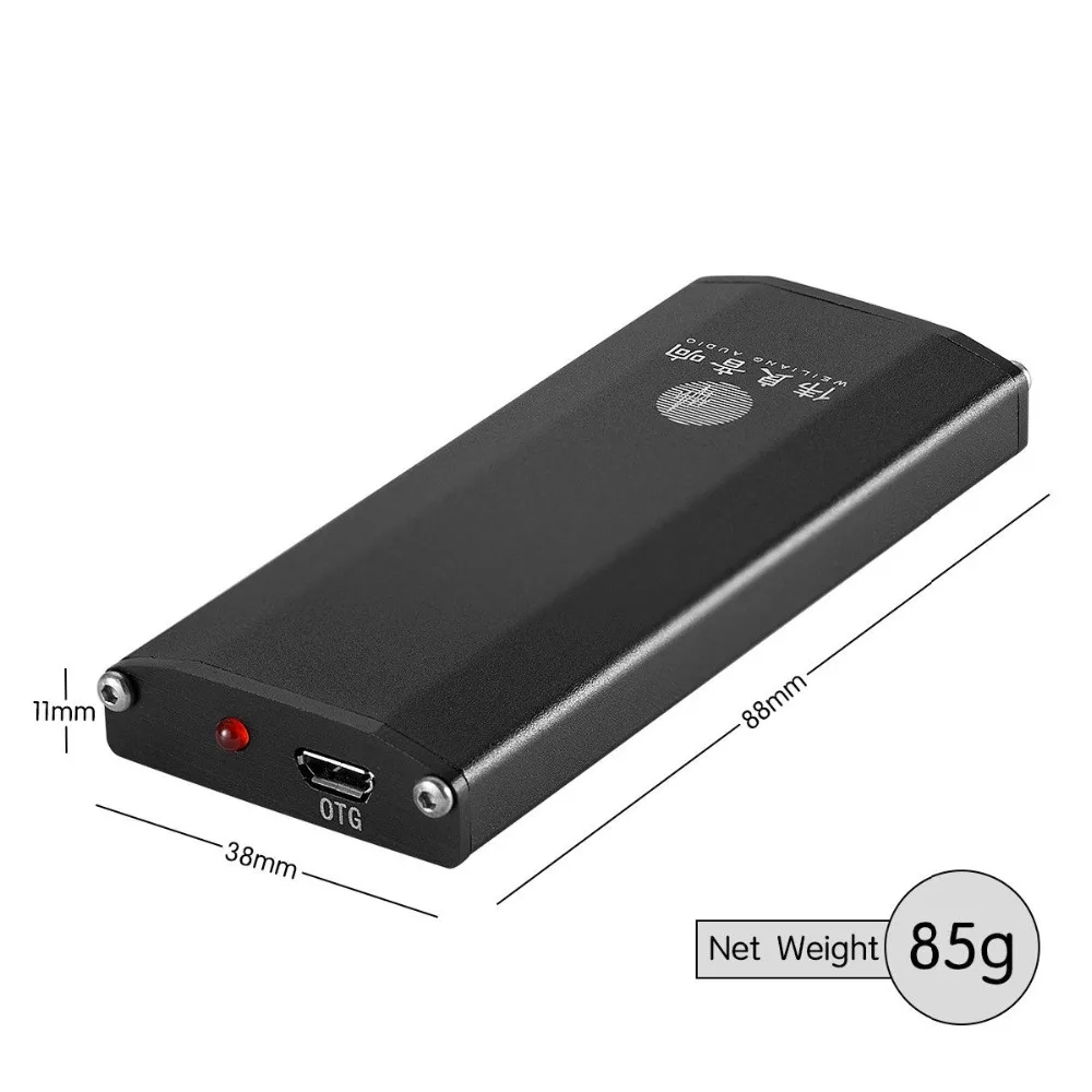 Nobsound Mini DAC ES9028Q2M SE4 Portable Amplifier DSD HiFi Audio USB Decoder for PC and Phone With Headphone Jack