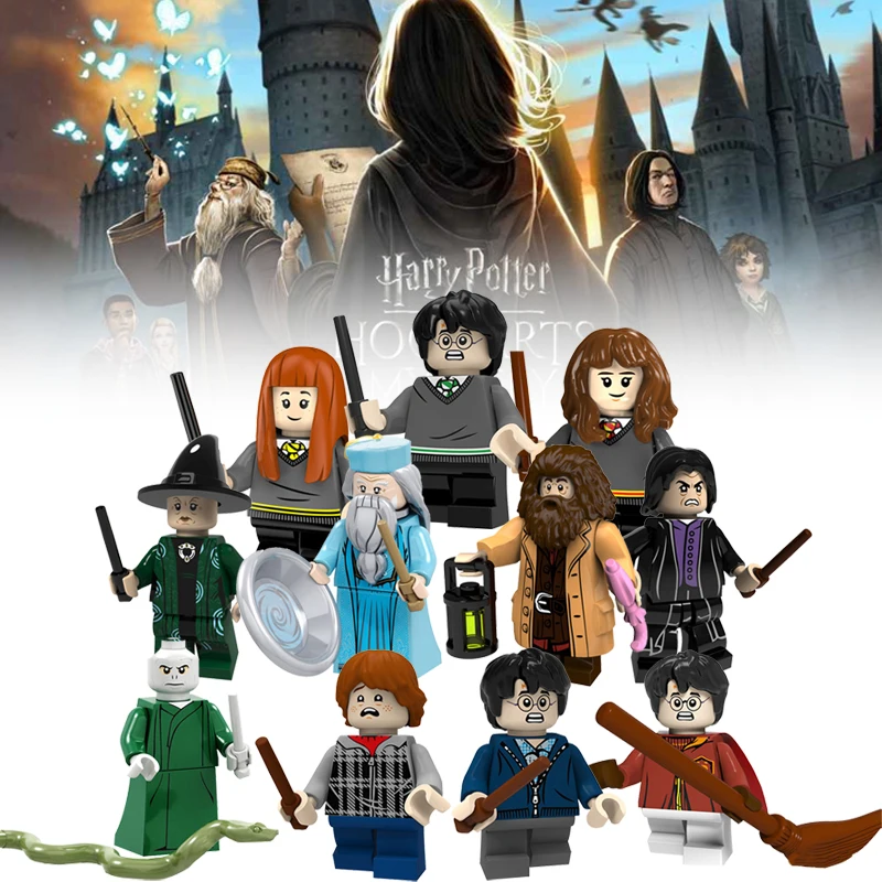 

For Legoingly Bricks Building Blocks Harry toys Potter Movie series Magic World Voldemort Dumbledore Model DIY Toy Gift YF30