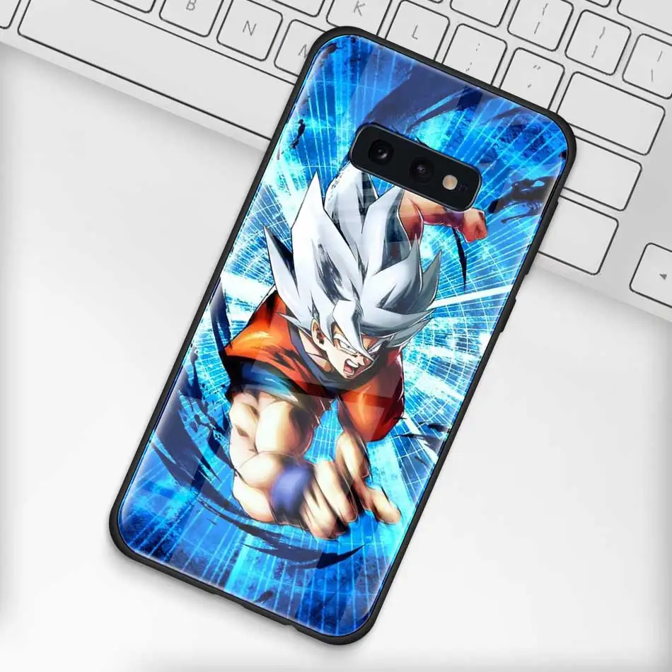 Чехол из закаленного стекла Dragon Ball для samsung Galaxy S10 S10e S9 S8 S10 Plus Note 9 A50 A30