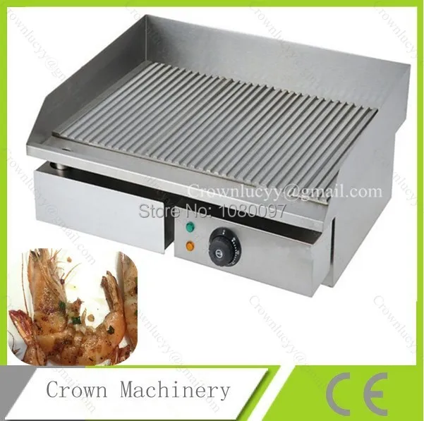 Electric Grooved Cast iron griddle; Grill Griddle Ovenin Electric