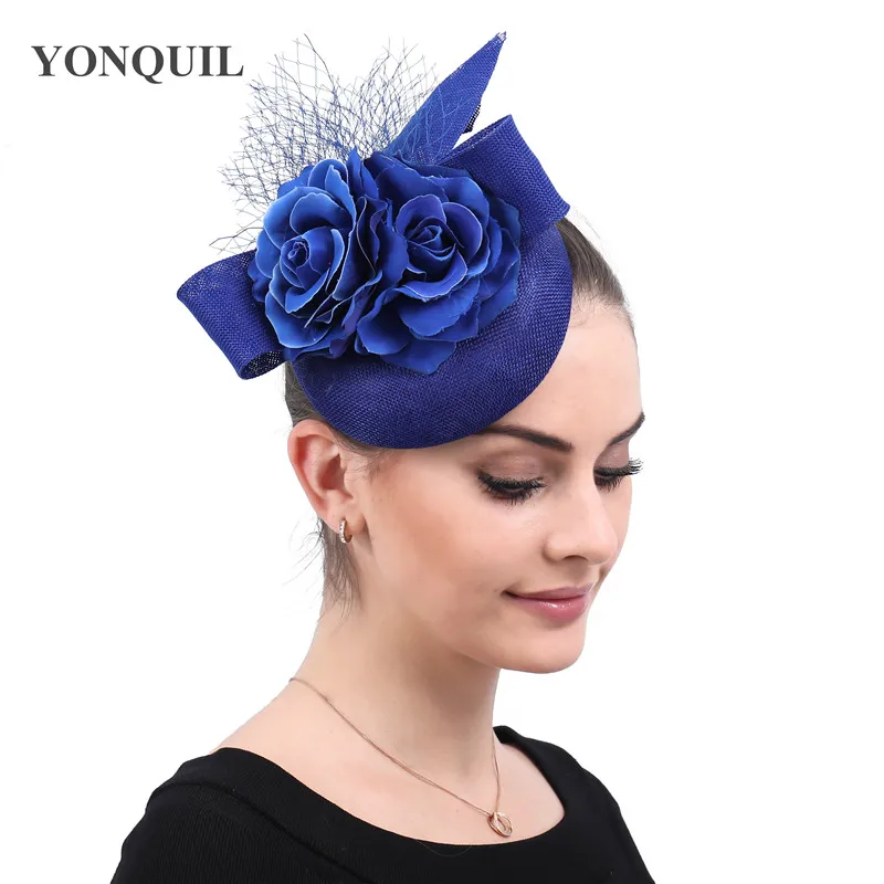 royal blue fascinator hats