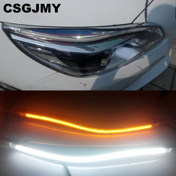 

Car Headlight LED Eyebrow Daytime Running Light DRL With Yellow Turn Signal Light For Chevrolet Malibu 2012 2013 2014 2015
