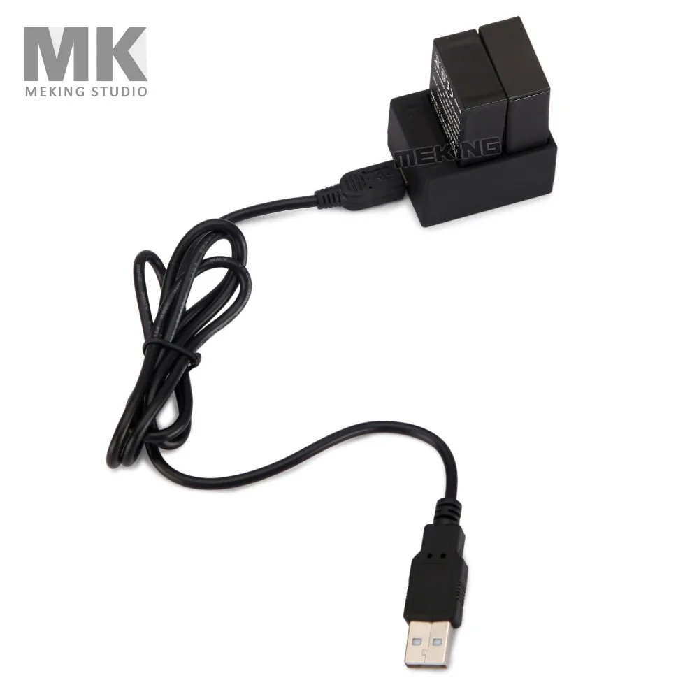 GOPRO HD hero3+hero3 camera Dual battery slot charger USB cable for