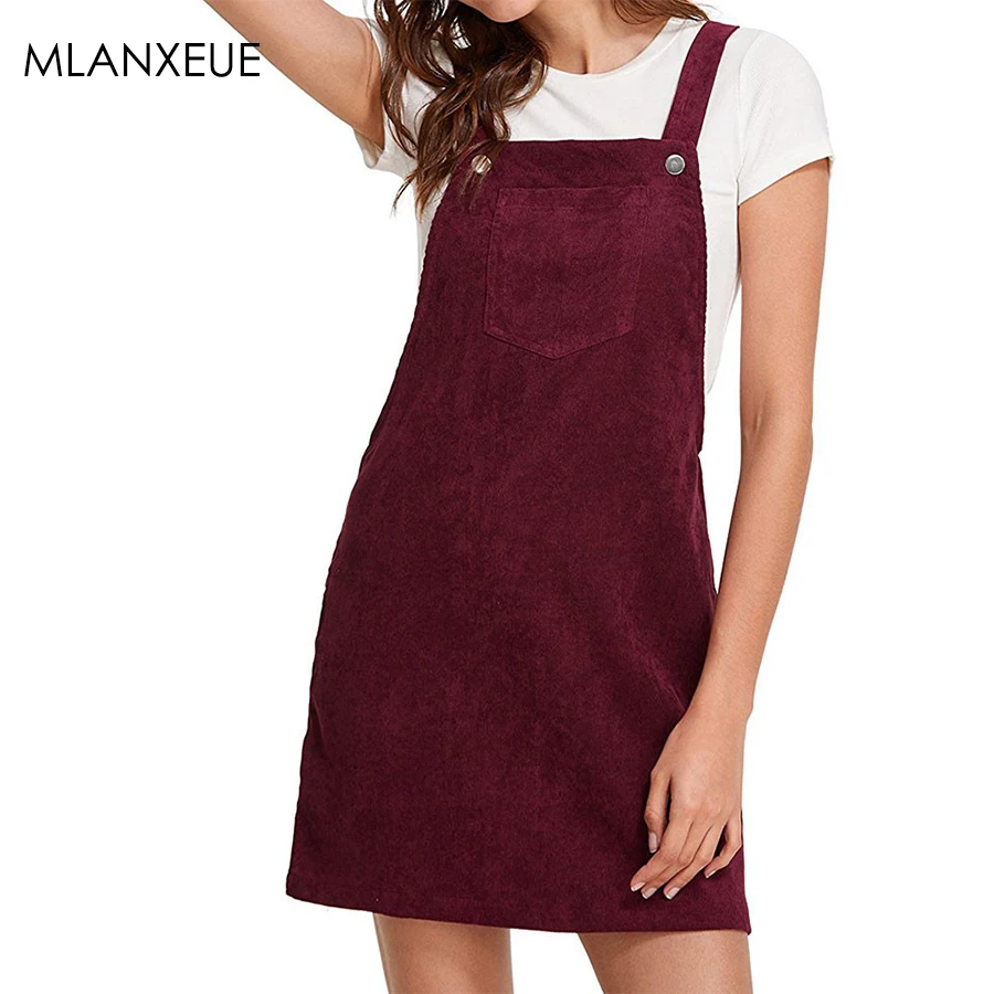 

Casual Spaghetti Strap Loose Dress Female Solid Straight Mini Dresses Women Fashion Pockets Button Wild Beach Dress For Ladies
