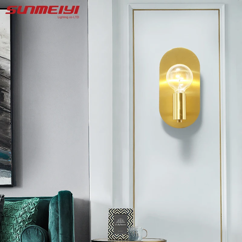 

Modern LED Wall Lights Copper Sconce For Home Corridor Living room Kitchen Restaurant aplique de pared Stairs LED Wall Light