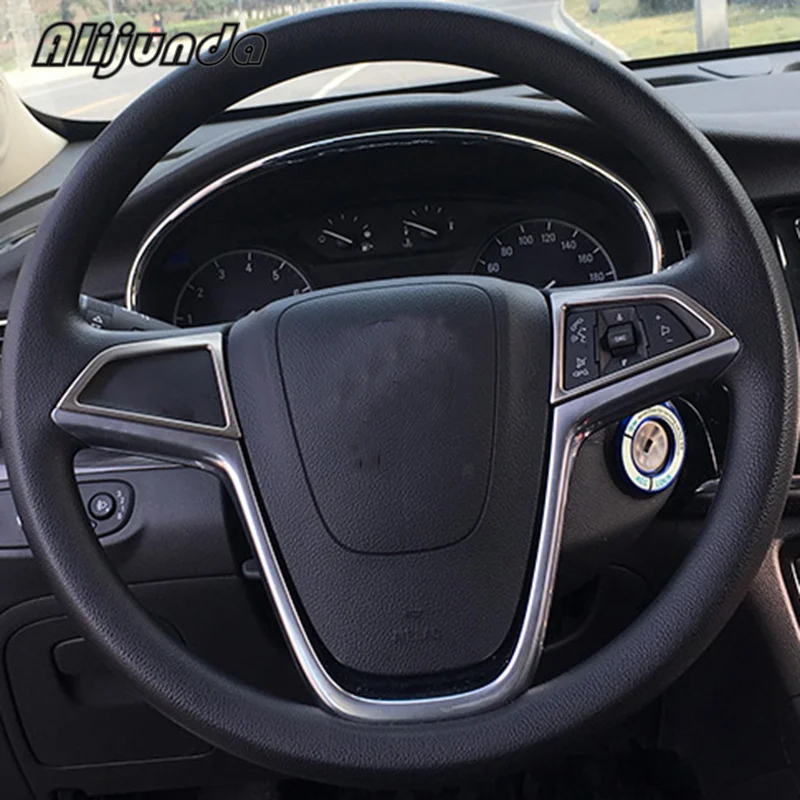Отделка рулевого колеса из нержавеющей стали для VAUXHALL Opel Mokka BUICK ENCORE Стайлинг