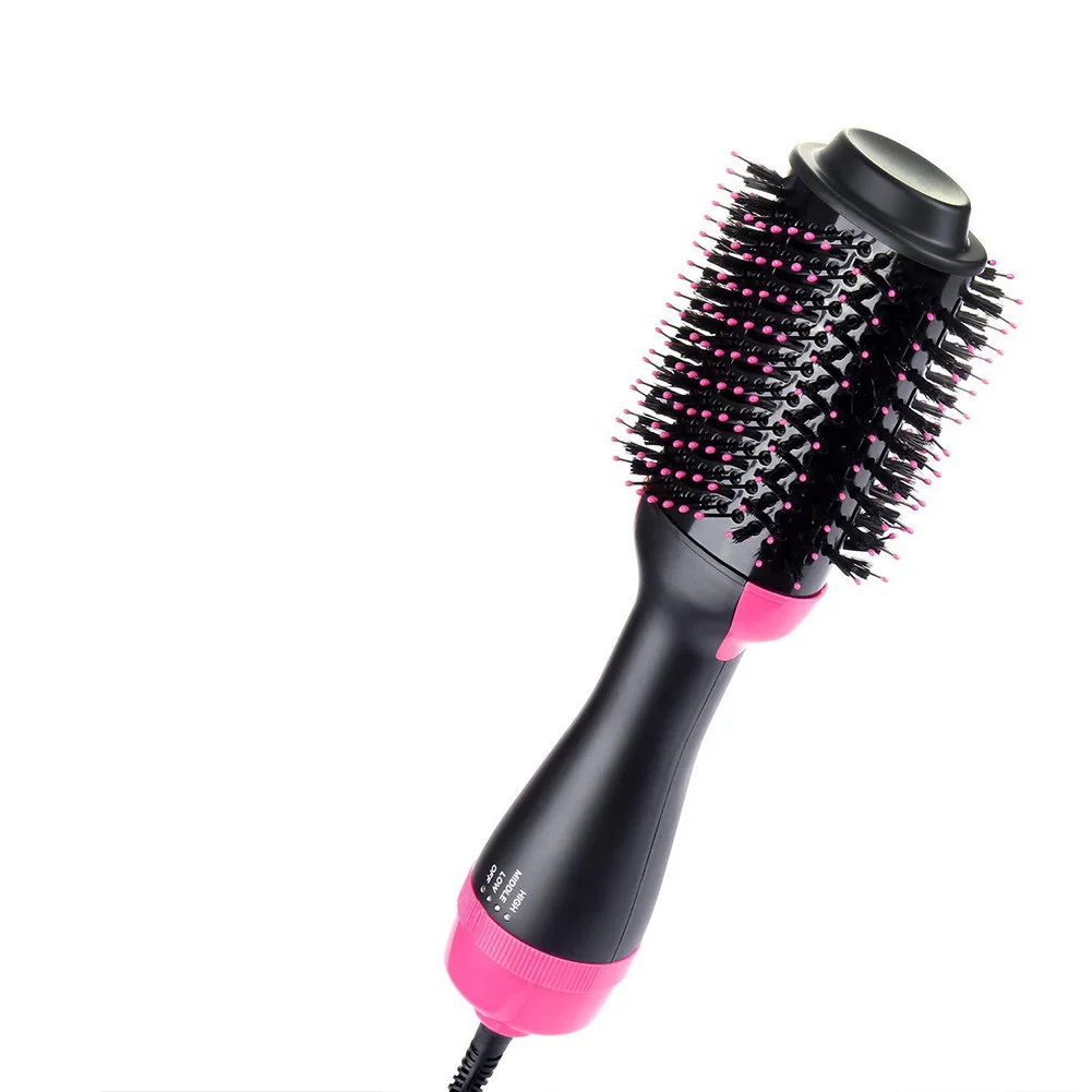 

2 in 1 Multifunction Anion Hair Dryer &Volumizer Blower Curler Hot Air Brush Comb Styling Straightening Curling Iron