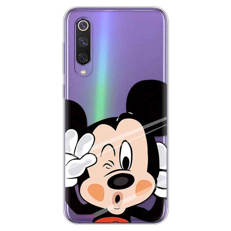 Мультяшный чехол для телефона s для Coque Xiaomi Mi 9 прозрачный милый подарок для пары Мягкая силиконовая задняя накладка из ТПУ чехол для Xiaomi Mi 9 SE чехол Capa - Цвет: miqi