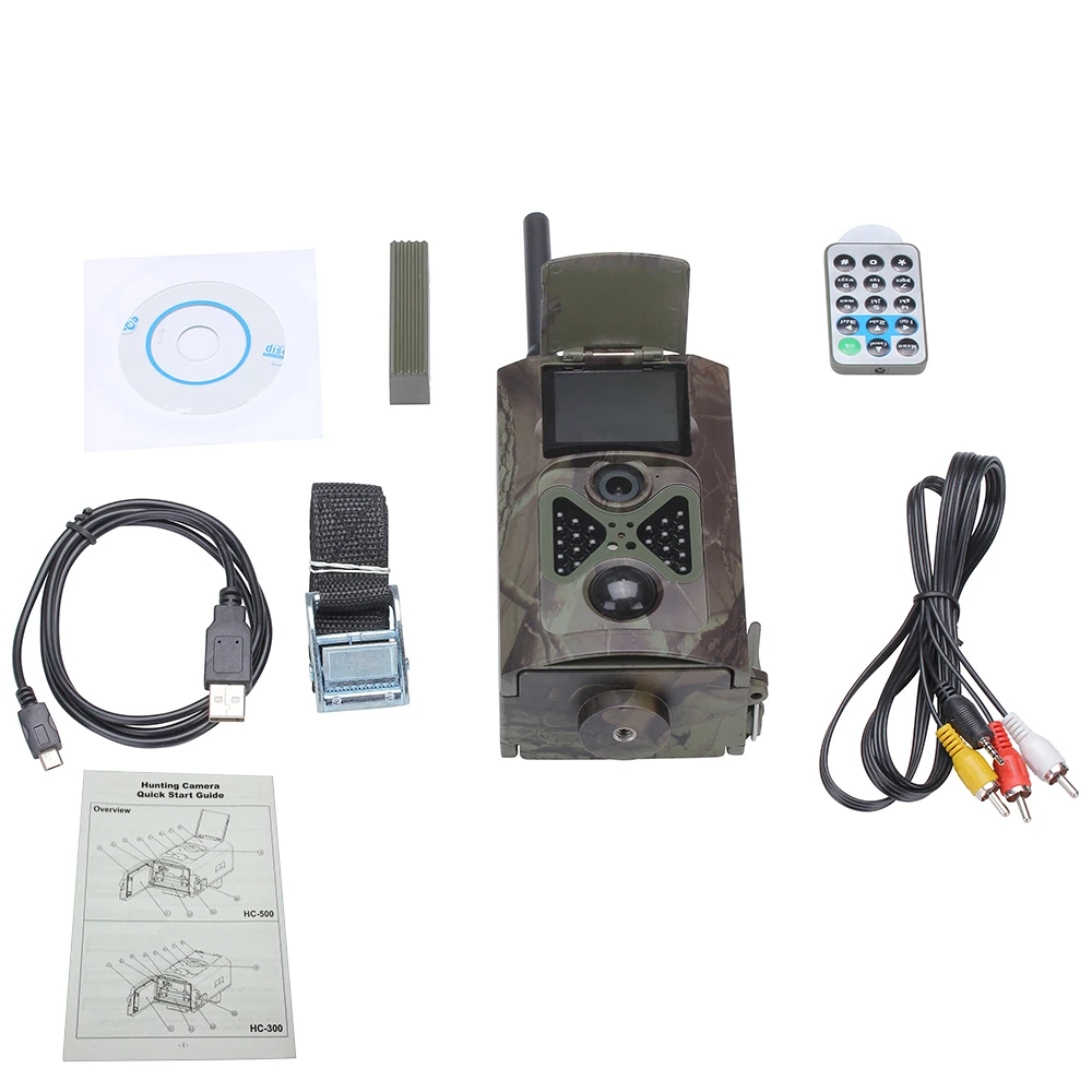 New HC 500G Hunting font b Camera b font 3G GPRS MMS SMTP SMS 12MP 1080P