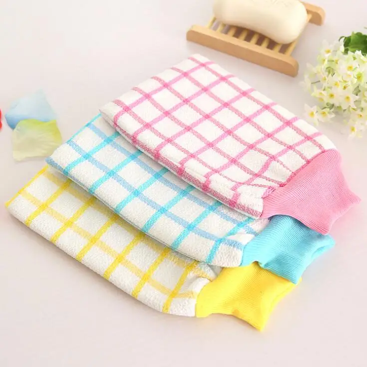 

Korean Double Magical Rubbing Bath Gloves Bathroom Towel Inside Thick Bath Towel Cleaning Body Rough Thicken Top Quality