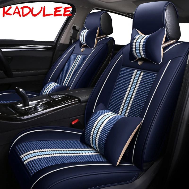 KADULEE ледяной Шелковый чехол для автомобильного сиденья kia sportage 2018 3 4 kodiaq koleos
